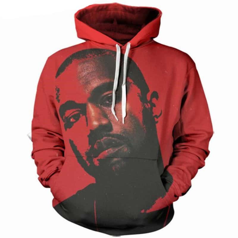 kanye west red hoodie